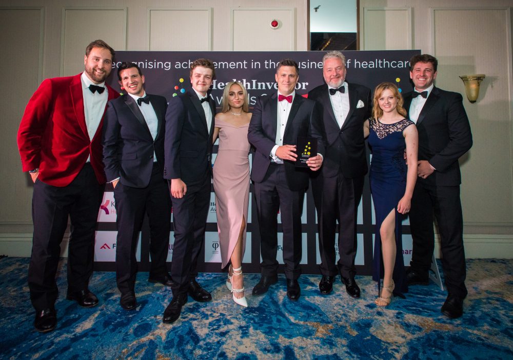 The Compass Executives team members who attended the HealthInvestor Awards after winning the Search Firm of the Year category at the HealthInvestor Awards 2022.